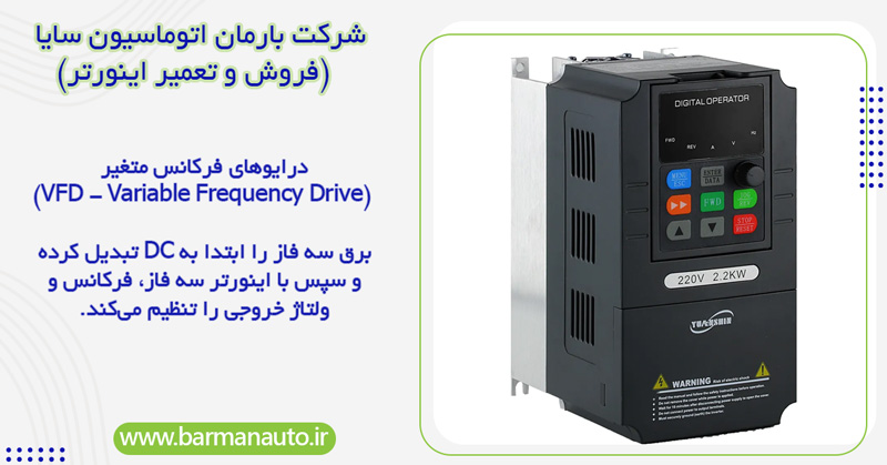 درایوهای فرکانس متغیر (VFD - Variable Frequency Drive)